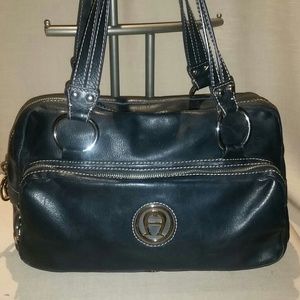 Etienne Aigner large  leather satchel/shoulder bag